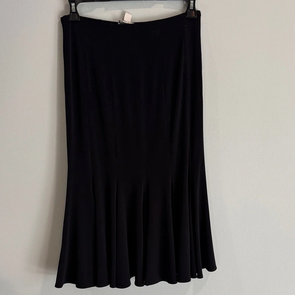 Joseph Ribkoff Elegant‎ Black Midi Skirt sz 8